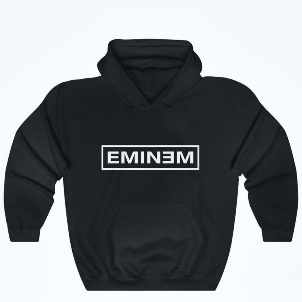Eminem Unisex Hoodie - Eminem Logo Vintage Cool Shirt - Hoodie For Men And Women